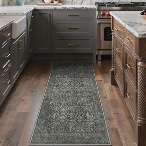 Bavni Vintage Floral Rugs — Charcoal Taupe