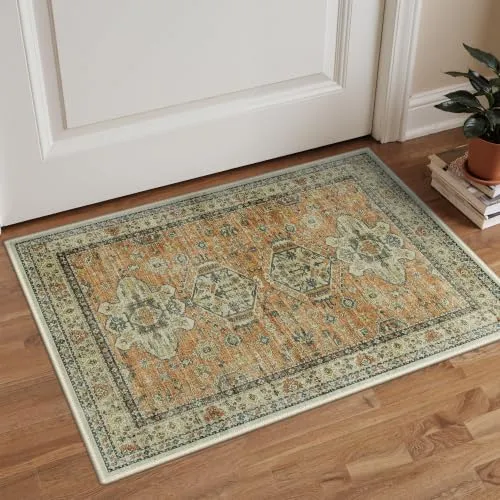 Bavni Vintage Medallion Rugs — Terracotta