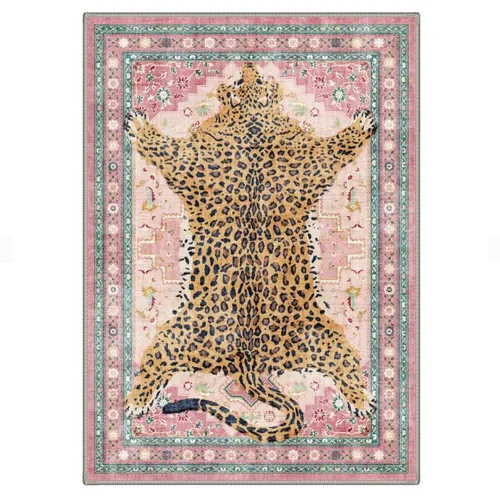 Bavni Leopard & Cheetah Rugs — Pink